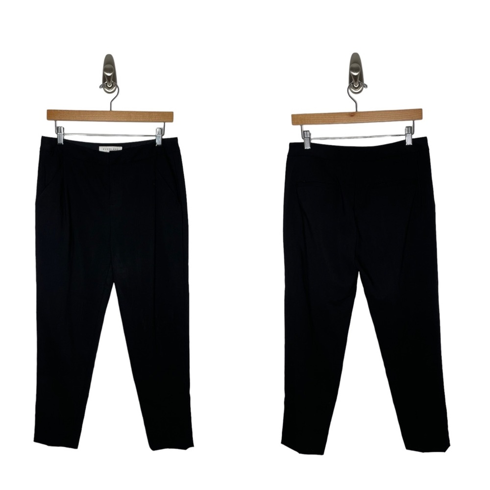 Everlane | The Wool Slouchy Trouser in Black 4